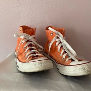 Orange Woman’s Converse